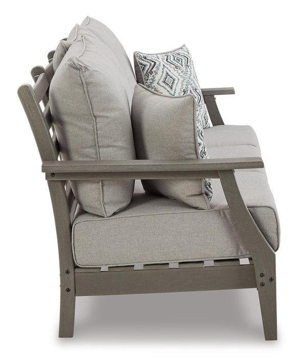 Visola Outdoor Sofa and Loveseat Set - Javi's Furniture & Mattress (Woodburn, OR)