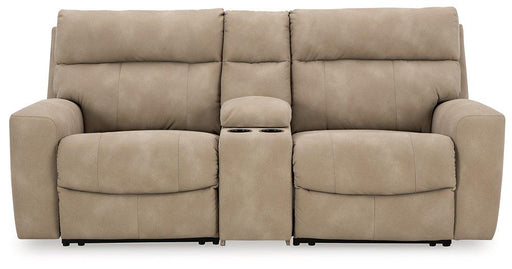 Next-Gen DuraPella Power Reclining Sectional Loveseat with Console - Javi's Furniture & Mattress (Woodburn, OR)