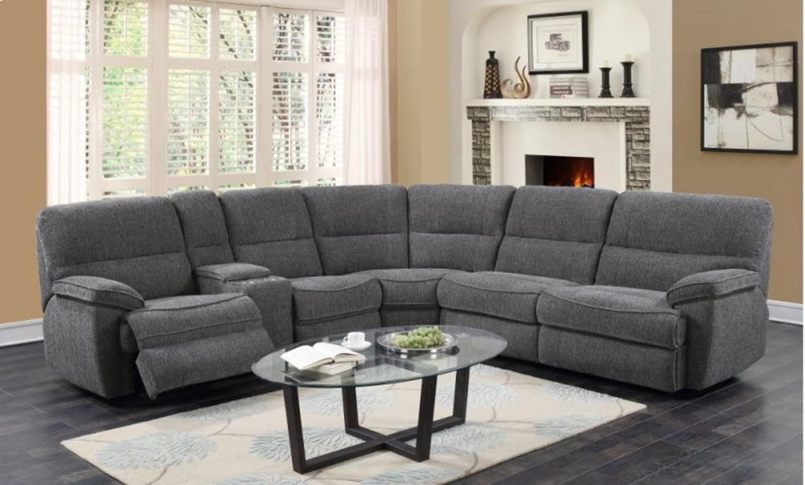 Emerald Home Aurora Sectional Set in Platinum