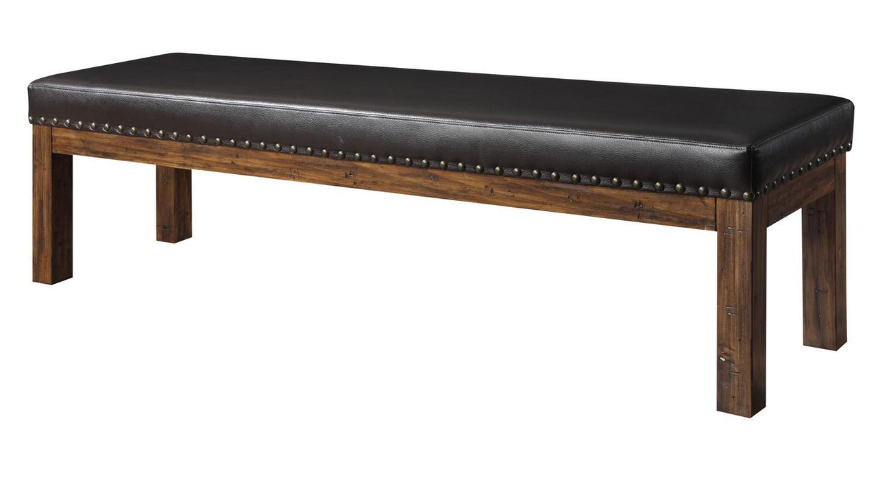 Emerald Home Chambers Creek Bench in Distressed Brown