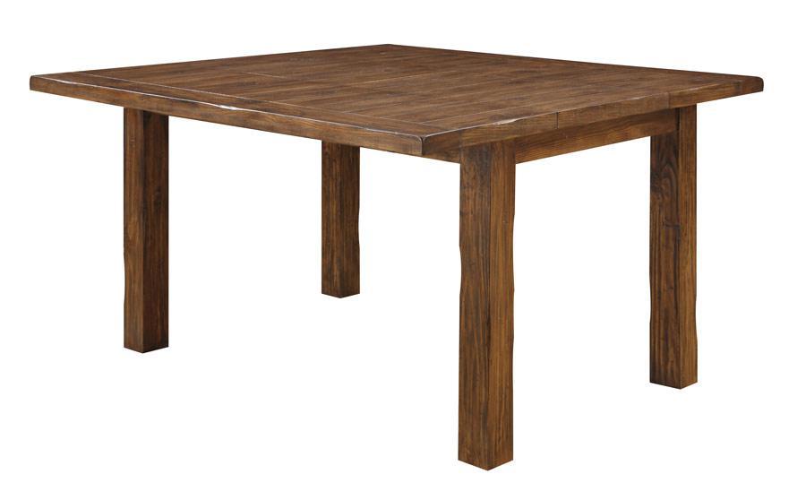 Emerald Home Chambers Creek Dining Table in Distressed Brown