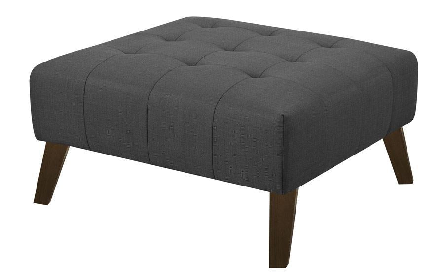 Emerald Home Furnishings Binetti Ottoman in Charcoal