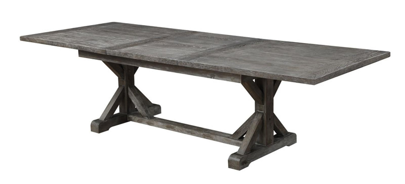 Emerald Home Paladin Dining Table in Rustic Charcoal