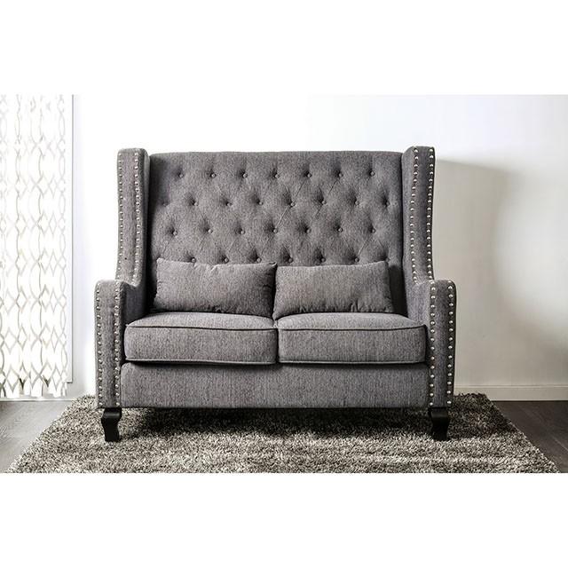 Alicante Love Seat Bench, Gray