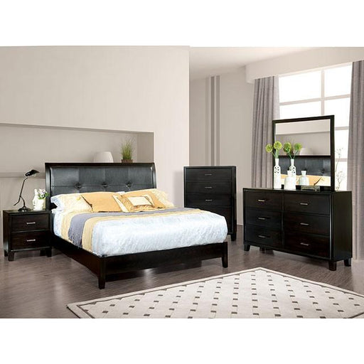 Enrico Full Queen Bed Brown, Black, & Cherry - Javi's Furniture & Mattress (Woodburn, OR)