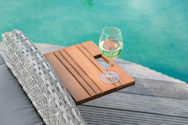 Bahia Tobago Reclining Chaise Lounge Brown & Gray