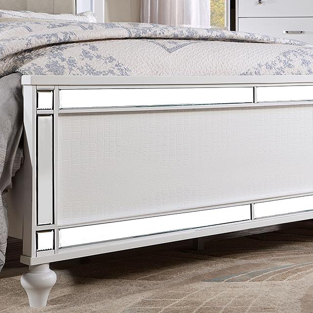 Brachium Bed White & Silver