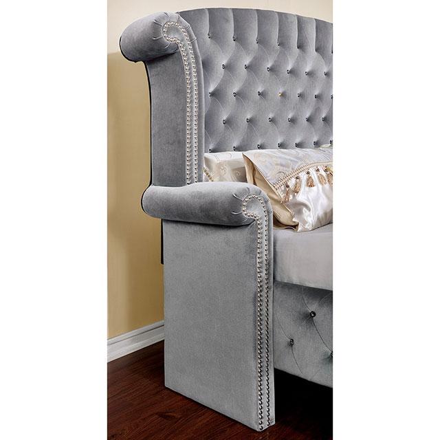Alzir Night Stand Gray