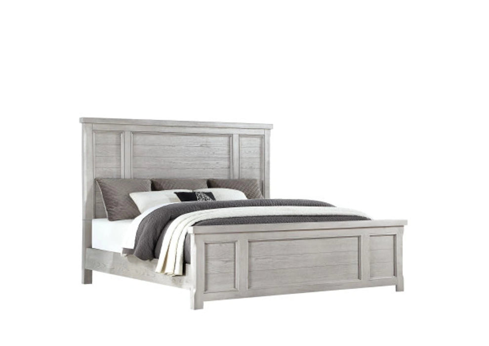 Emerald Home Warwick II King Panel Bed in Grey