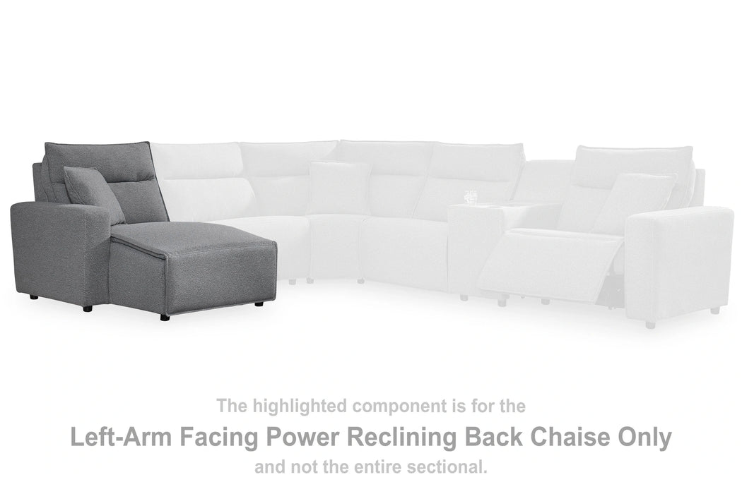 Modmax II Reclining Sectional with Double Chaise and Audio Consoles