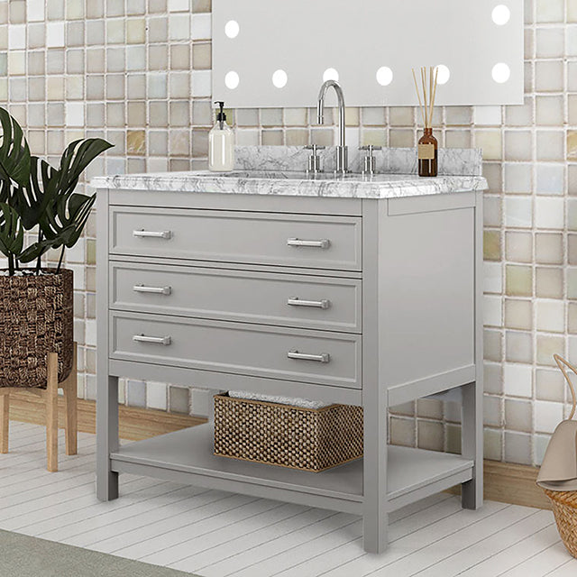 Reston Vanity with Top/ Sink - Javi's Furniture & Mattress (Woodburn, OR)